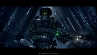 Master Chief in the dark in Halo: Campaign Evolved