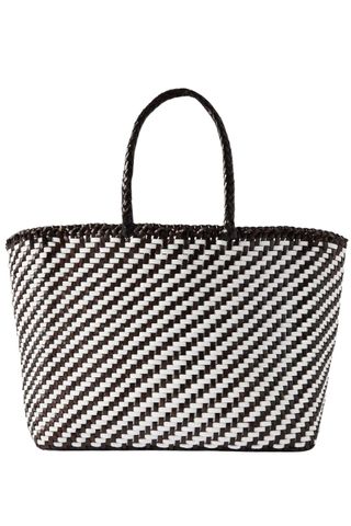 Dragon Diffusion Basket big woven leather tote