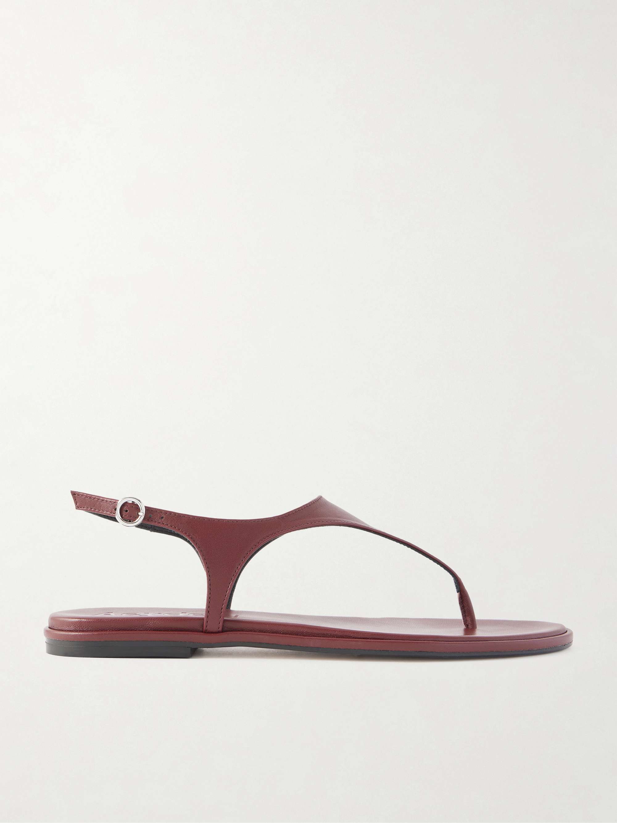 Raine Leather Flat Sandals