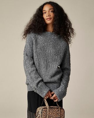 Cuffed Mockneck Sweater