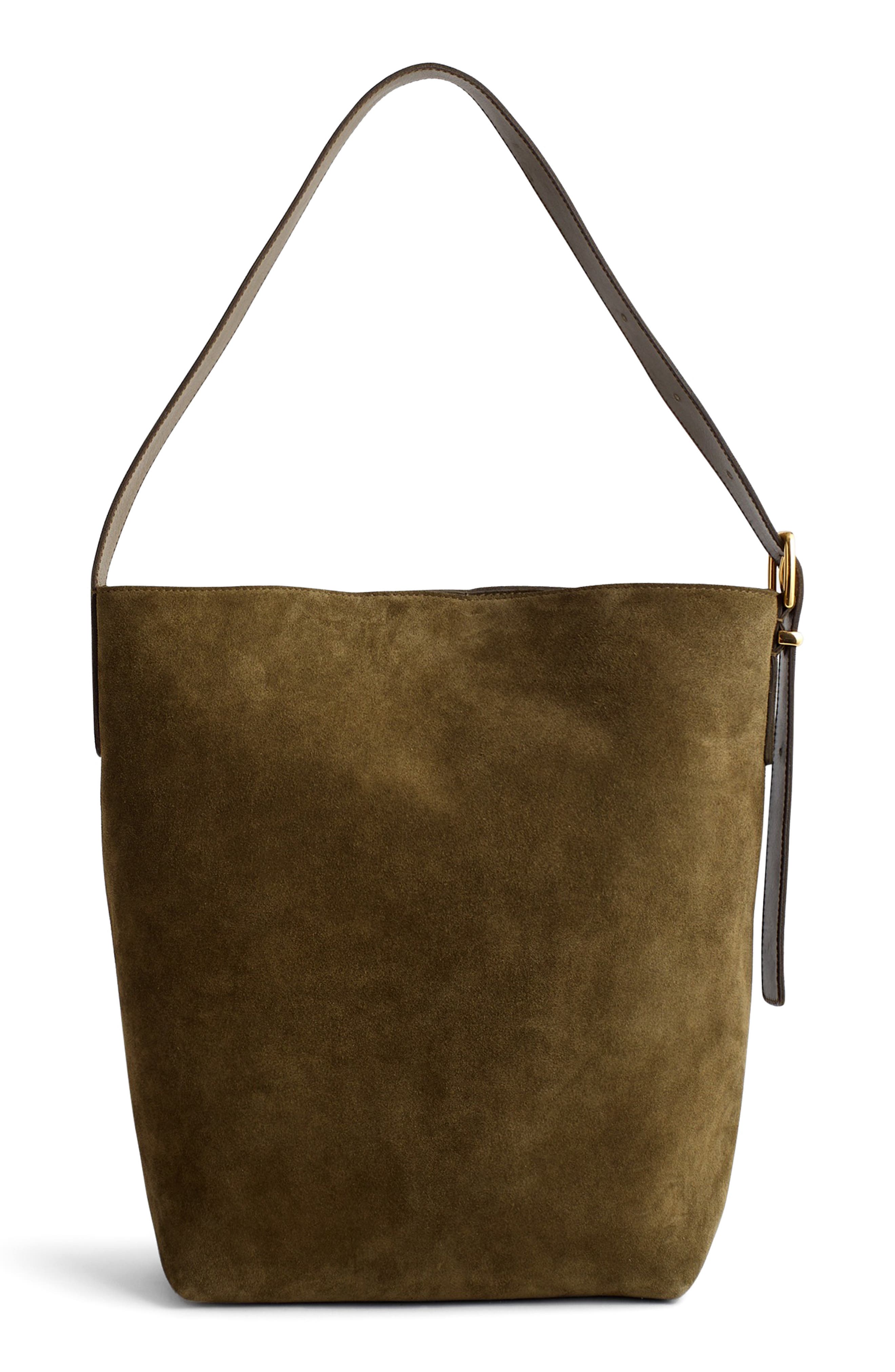 Madewell, Essentials Suede Bucket Bag