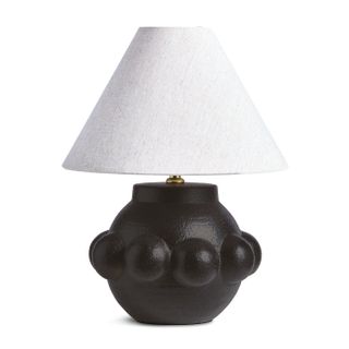 Habitat Eva Bobble Ceramic Mini Table Lamp - Black