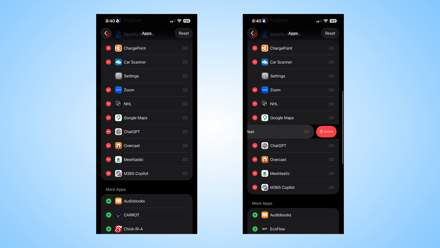How to rearrange CarPlay apps screenshots.