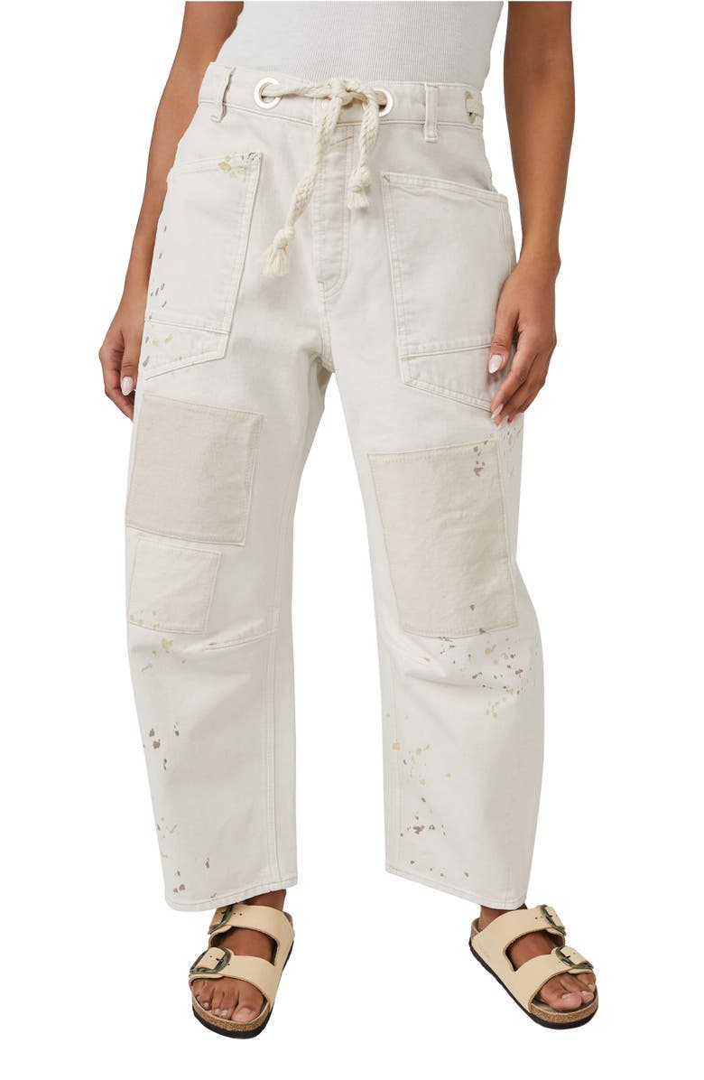 Moxie Paint Fleck Cotton Utility Pants