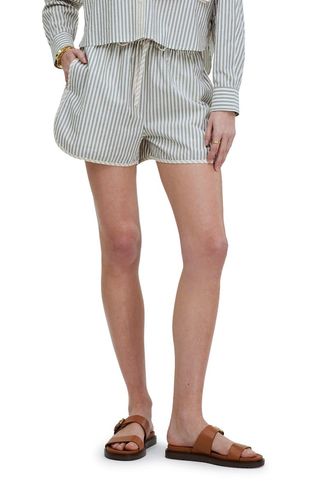 Dolphin Hem Cotton Crinkle Shorts