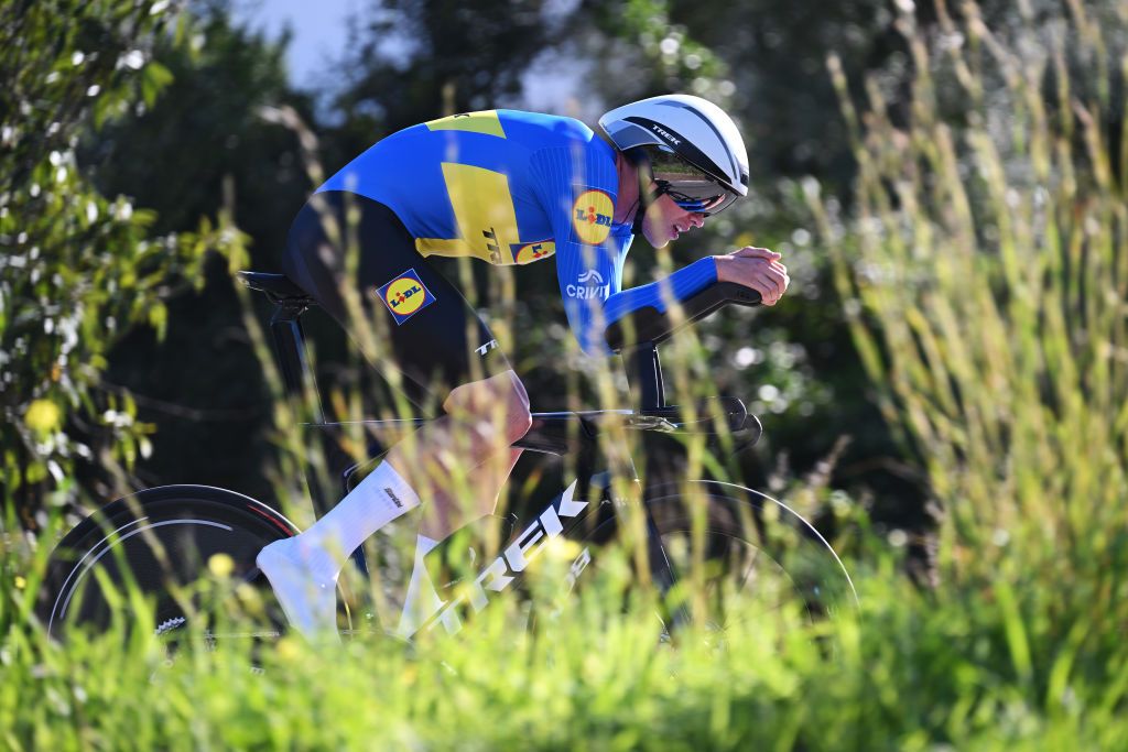 MALHAO PORTUGAL FEBRUARY 23 Jakob Soderqvist of Sweden and Team Lidl Trek competes during the 51st Volta ao Algarve em Bicicleta Stage 5 a 196 individual time trial stage from Salir to Malhao 477m on February 23 2025 in Malhao Portugal Photo by Tim de WaeleGetty Images