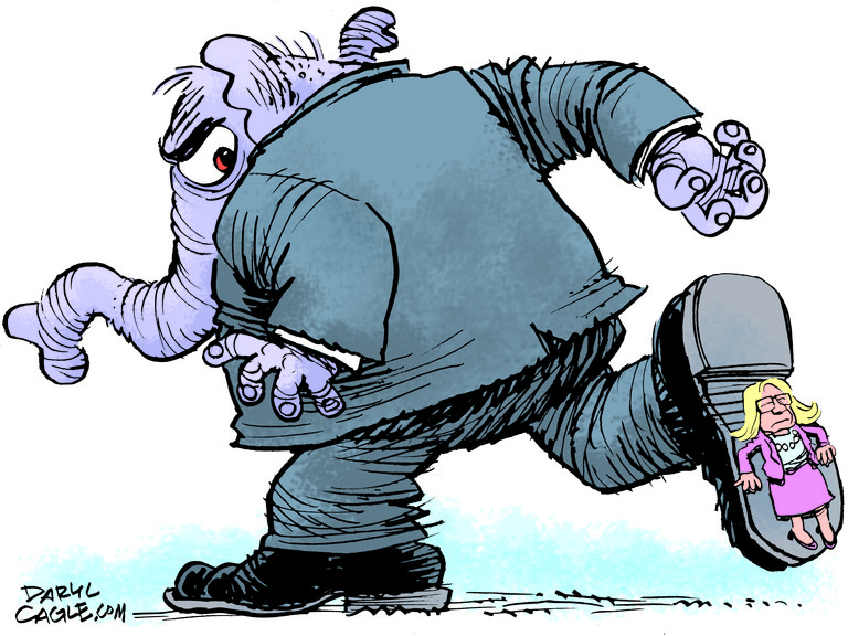 Political Cartoon U.S. liz cheney gop