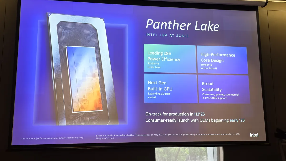 Intel เผยผลทดสอบ Panther Lake Core Ultra 300 2 intel-panther-lake-demo