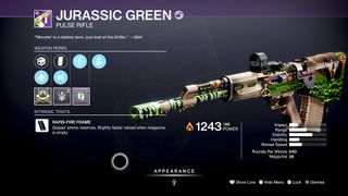 destiny 2 jurassic green