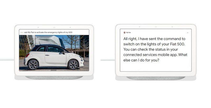 Fiat 500 Google Assistant