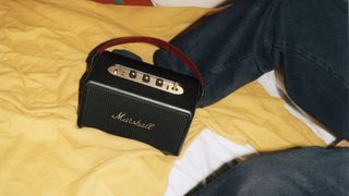 Marshall Kilburn III in black on a bed