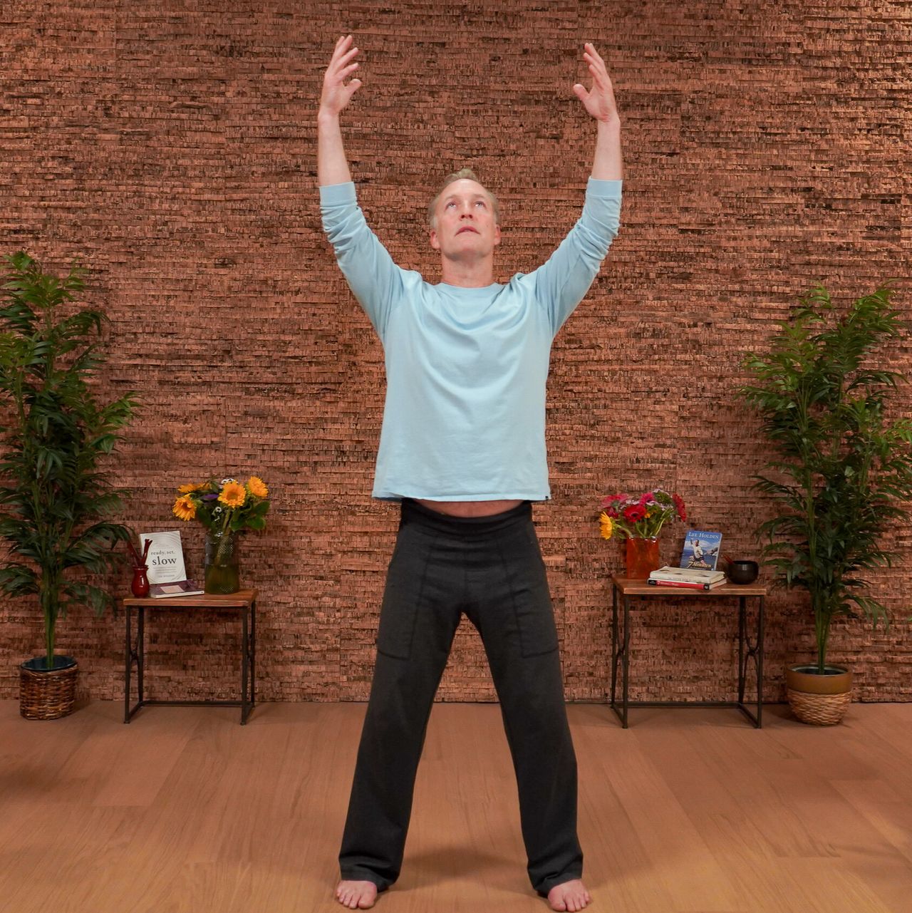 Man demonstrating Qigong movements