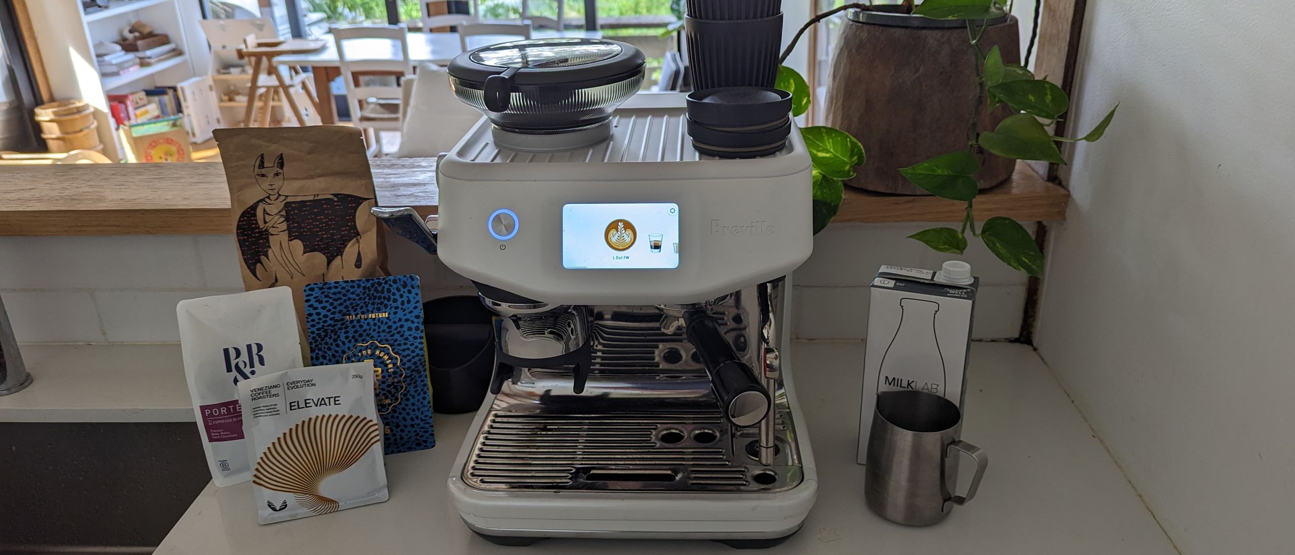 Photo: techradar.com The Barista Touch Impress with fresh coffee and milk on a kitchen bench