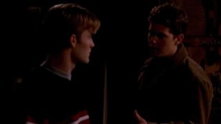 James Van Der Beek and Joshua Jackson in Dawson's Creek