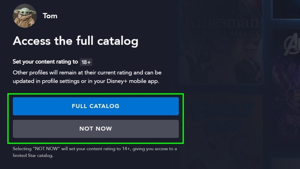 How to set up Disney Plus parental controls - age rating