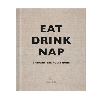 Eat Drink Nap coffee table book on white background
