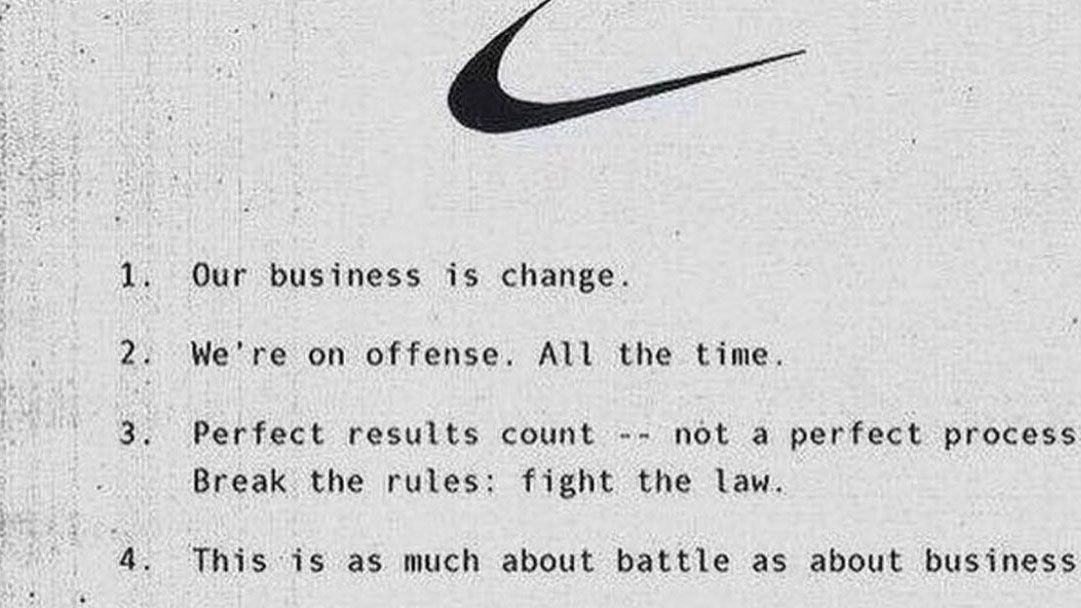 This 1970s Nike manifesto is absolutely wild