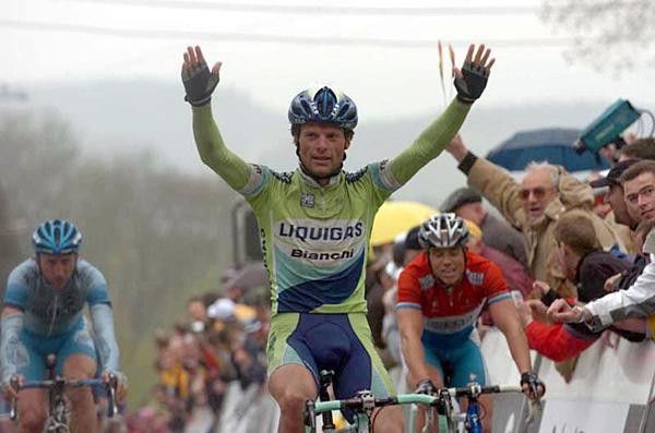 Danilo Di Luca (Liquigas) was too good for Kirchen and Rebellin