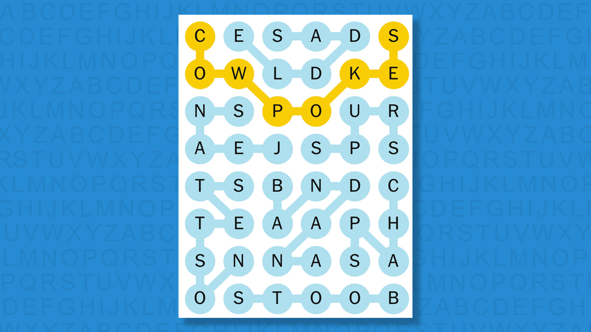 NYT Strands answers for game 838 on a blue background