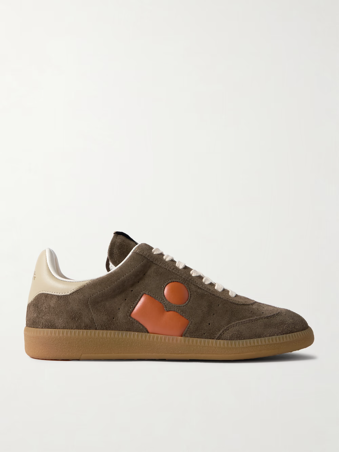 Isabel Marant Bryce leather-trimmed suede sneakers