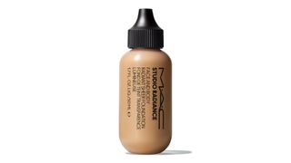 bottle of mac face and body sheer radiant foundation in the shade c2