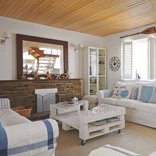 rustic coastal living room