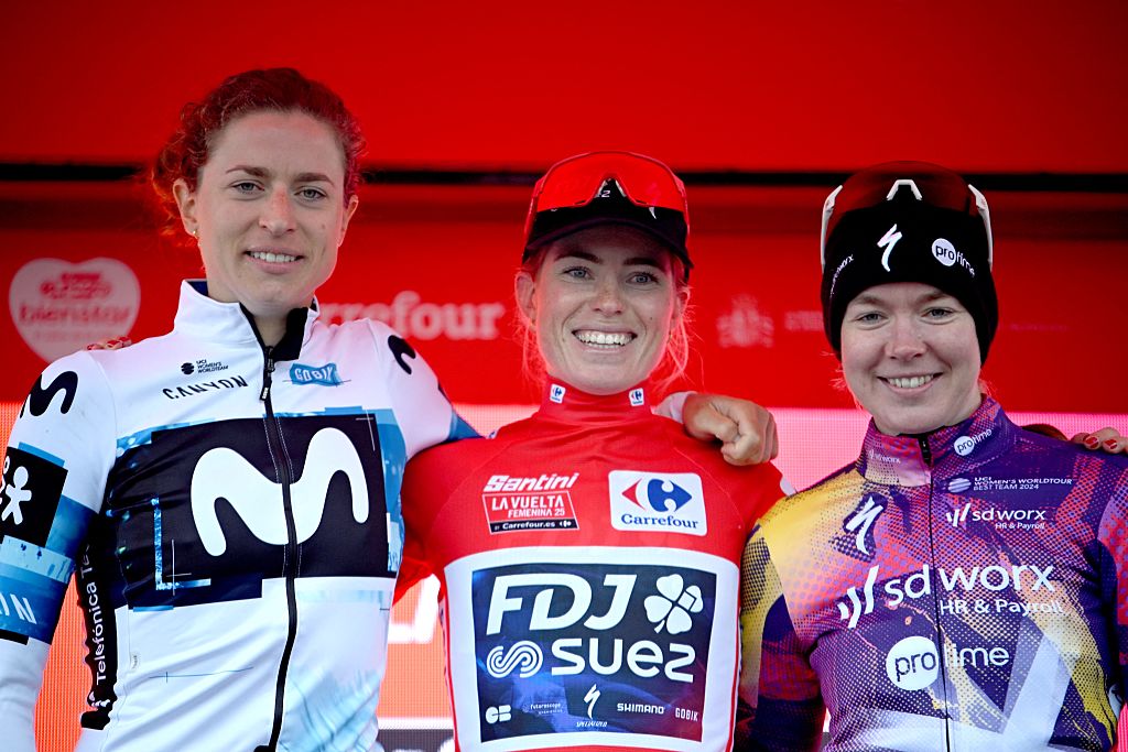 The Vuelta Femenina podium