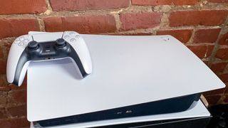 PS5 with DualSense controller