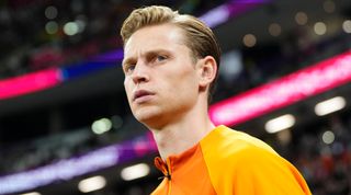 Netherlands midfielder Frenkie de Jong at the FIFA World Cup 2022 in Qatar