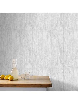 grey wood panel effect wallpaper from debenhams