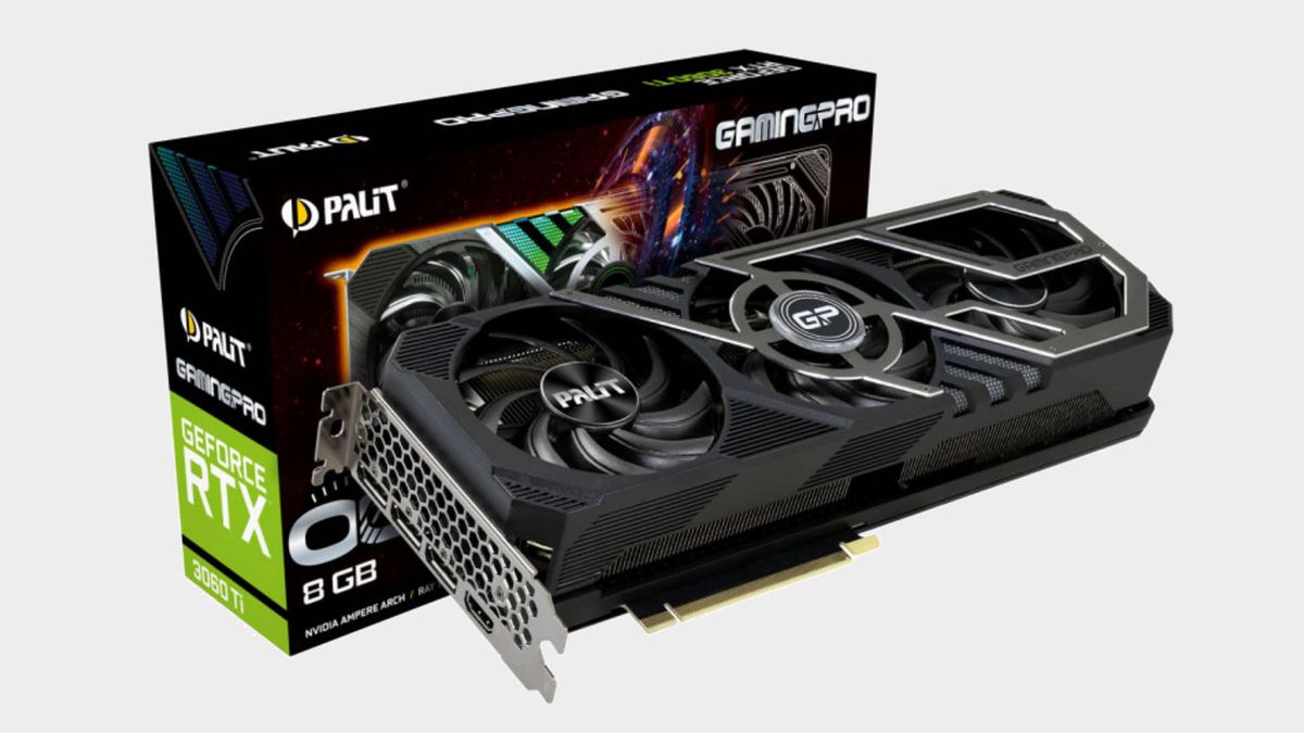 Palit RTX 3060 Ti graphics card with box