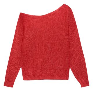 Pull & Bear Sweater with asymmetric neckline