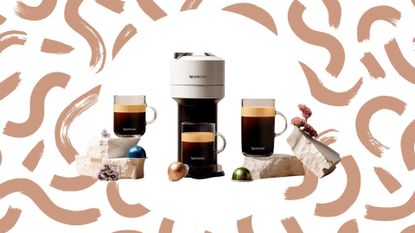 Nespresso Vertuo Next Coffee/Espresso Maker w Frother and Voucher