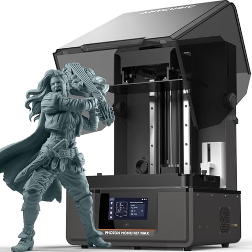 Anycubic Photon Mono M7 Max Resin 3d Printer, 13.6&amp;rsquo;&amp;rsquo; 7k Large Resin Printer With Cob Lighturbo 3.0, Dynamic Heating, Flip-Open Cover Design, Print Size 11.8'' X 11.7'' X 6.5''