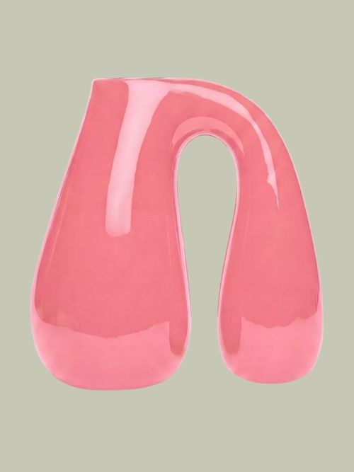 Chunky Earthenware Jug in Pink