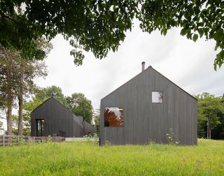 North Salem Farm by Worrell Yeung exterior showing pitched roof shape