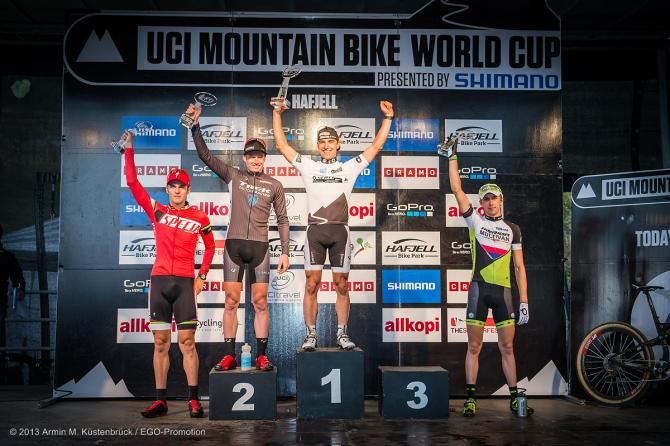 Final elite men's cross country World Cup podium for 2013