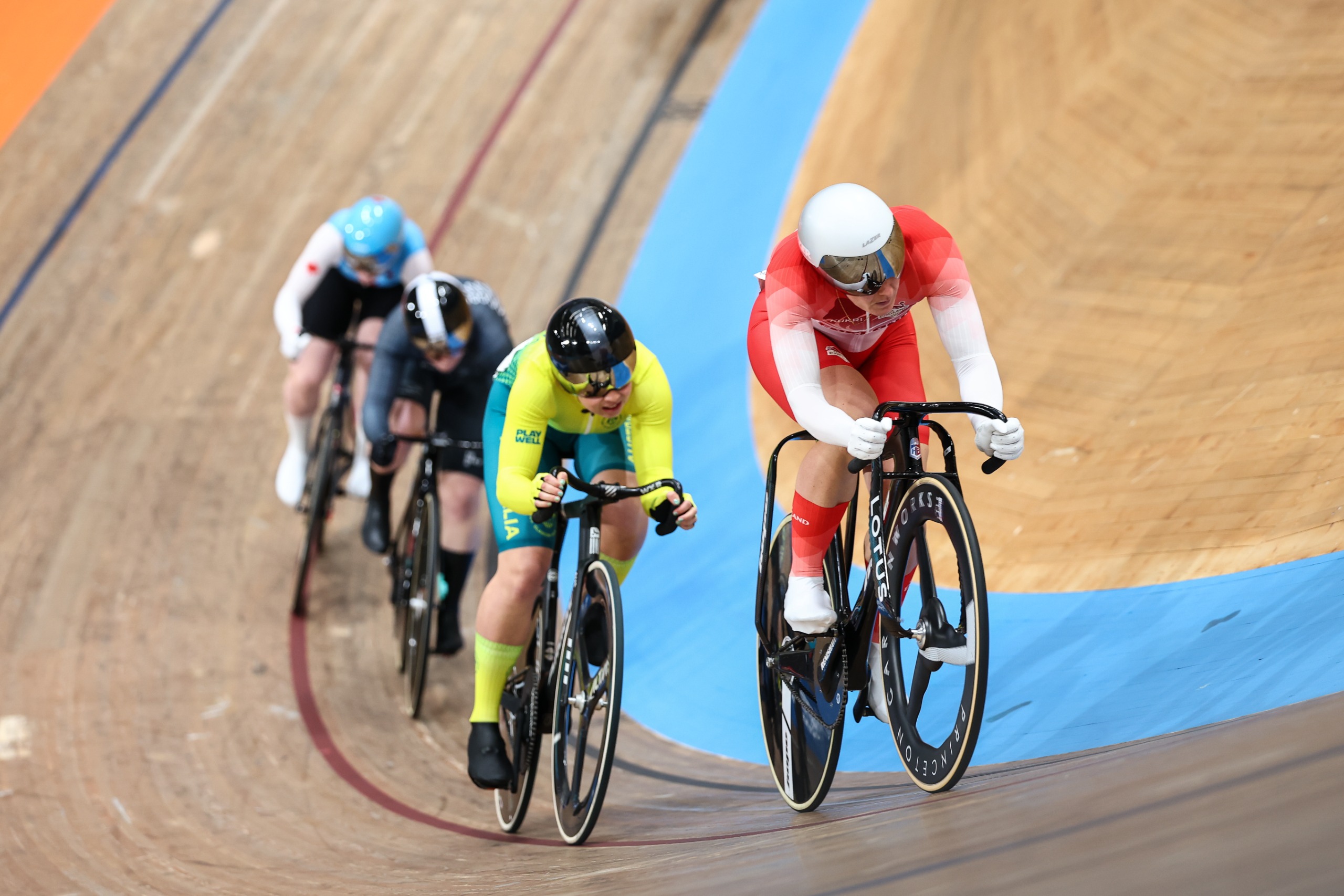 Katy Marchant competing in the keirin at the Commonwealth Games in 2026