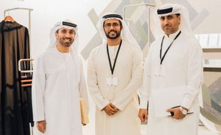 Alserkal Foundation president Ahmad Bin Eisa Alserkal, LOCI partner and architect Hamad Najib Khoory, and Dubai Culture and Arts Authority manager of visual arts Khalil Abdulwahid