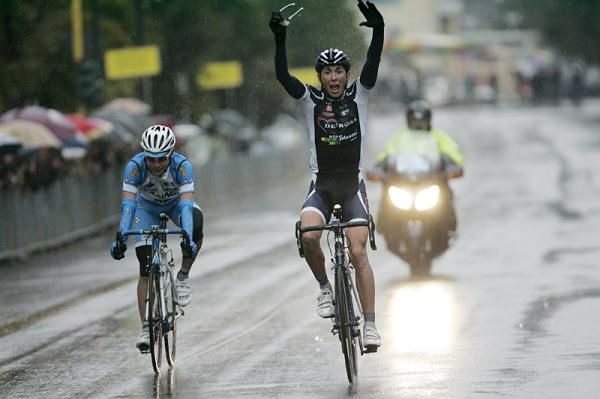 Montaguti seems surprised to have taken the win.