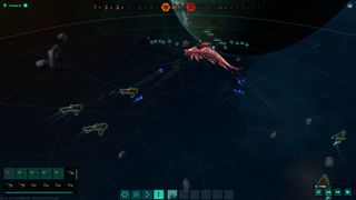 A screenshot of a group of ships moving towards a planet during one of the best 4X games ever made, Master of Orion.