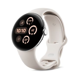 Google Pixel Watch 3 41mm Official Render - Active Band - Porcelain - side