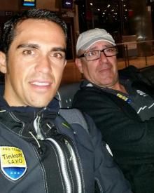 It was an early start for Alberto Contador and the rest of the team