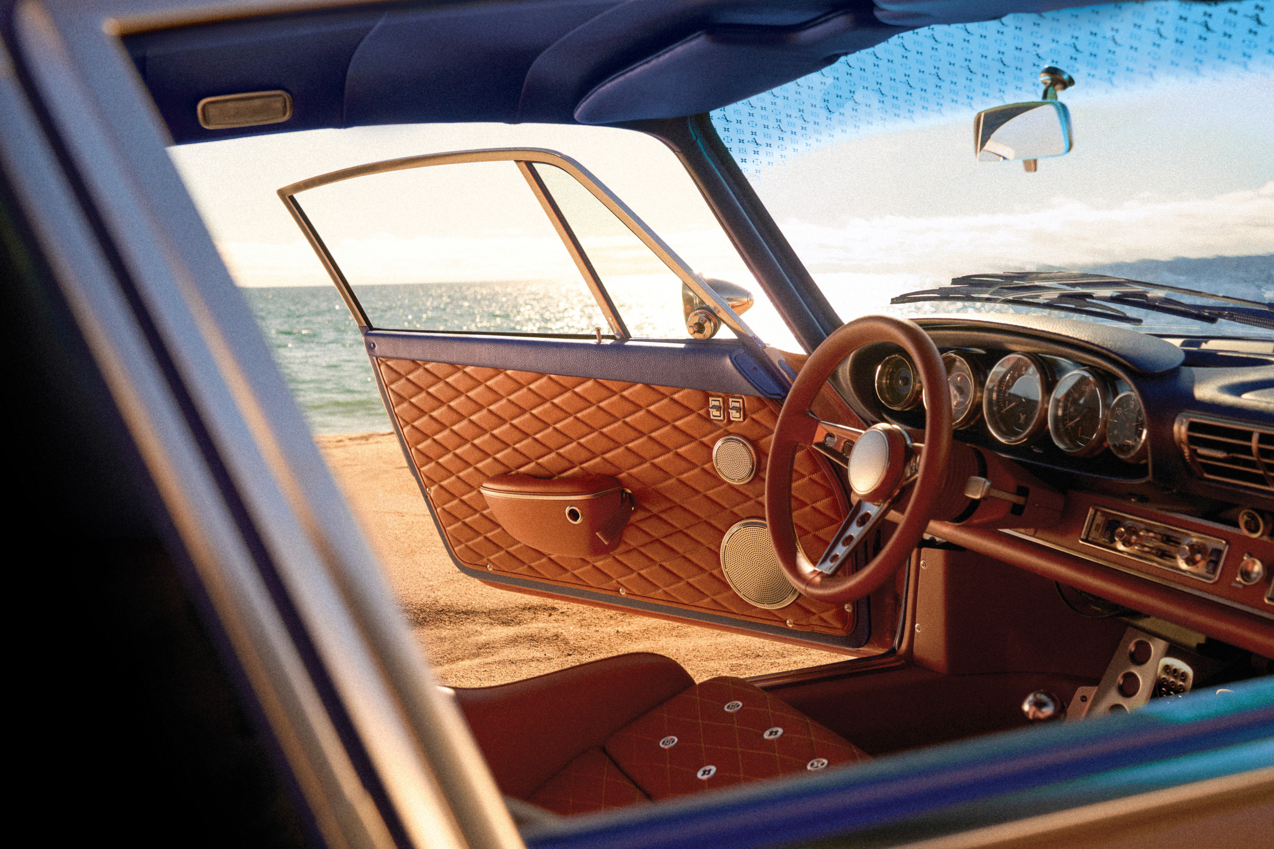 The interior of the Porsche 911 Reimagined by Singer &amp;ndash; Classic created with Louis Vuitton