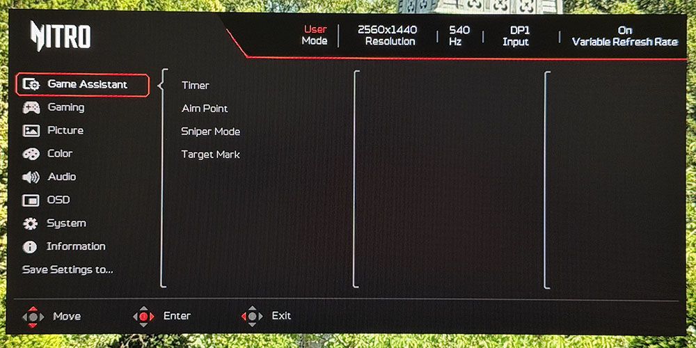 Acer Nitro XV273U F5