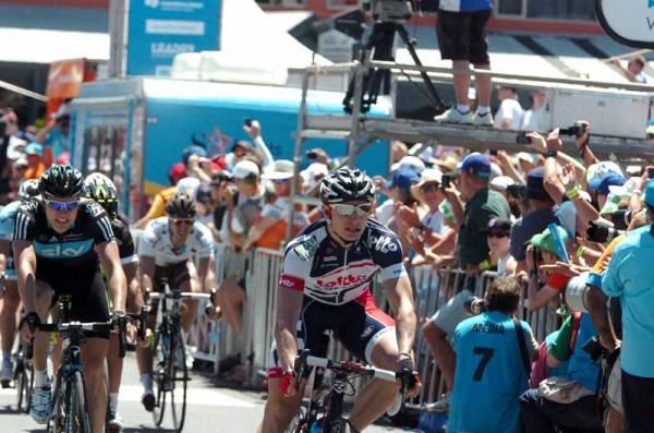 Andr&eacute; Greipel (Lotto-Belisol) takes the stage