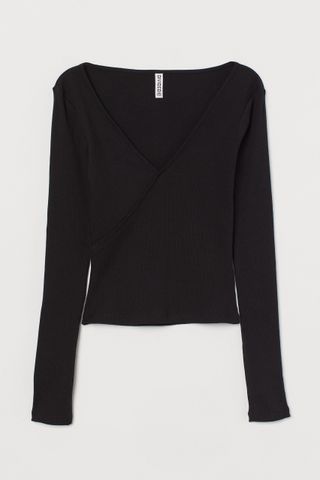 H&M Ribbed jersey top