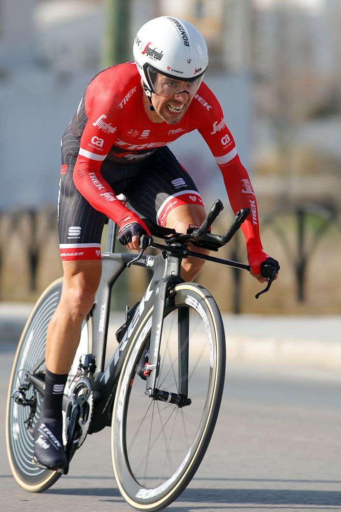 Contador said he had to slow for dogs in the road during the Ruta time trial.