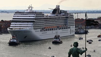 MSC Orchestra departs Venice