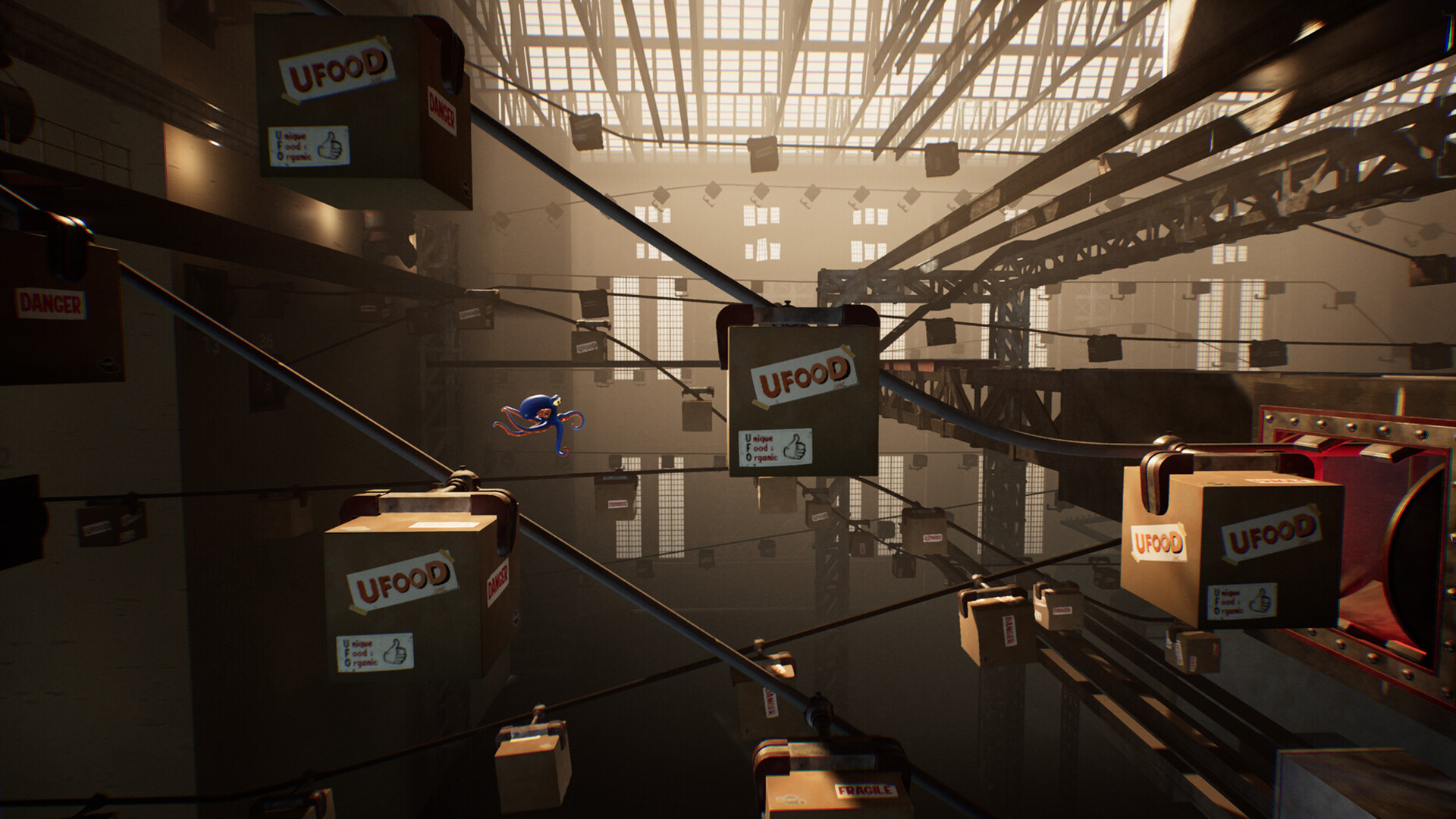 A cartoon octopus game